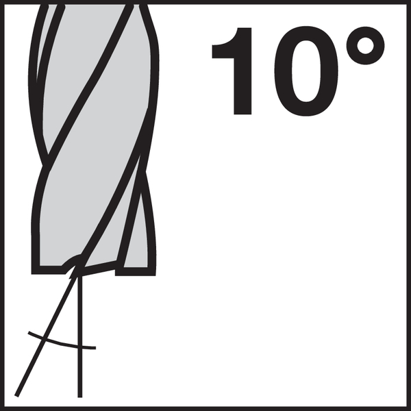 Unghi spirală (unghi de prindere): 10